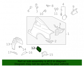 Left Ventilation Shield Infiniti G25 G35 G37 06-14