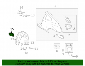 Left Ventilation Shield Infiniti G25 G35 G37 06-14