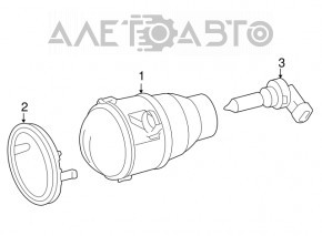 Fog light PTF right Lexus RX400h 06-08