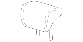 Headrest rear left Honda Accord 18-19 leather gray
