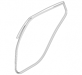 Door seal rear left Kia Forte 19-24 4d