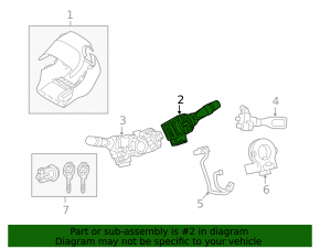 Right steering column switch for Lexus IS200 IS300 99-05