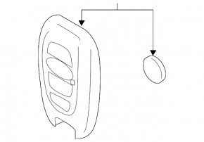 Smart Key Subaru Forester 19-SK 4 Buttons