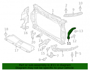 TV bracket lower right Audi Q3 8U 15-18