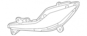 Fog lamp left ptf Hyundai Sonata 11-15 hybrid