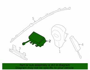 Airbag passenger in the dashboard Subaru XV Crosstrek 13-17