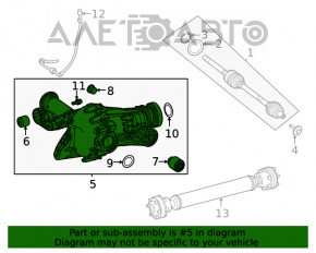 Front gearbox Mercedes W167 GLE 450 20-23 AWD 15k
