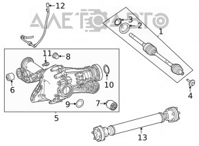 Front gearbox Mercedes W167 GLE 450 20-23 AWD 15k