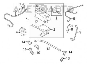 Lambda probe rear first Ford Flex 09-19