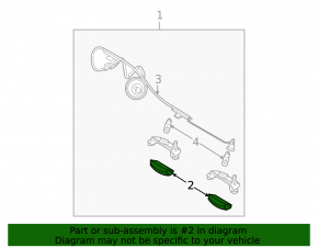 Mazda3 03-08 Rear Bumper Number Plate Light