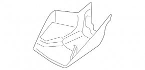 Interior mirror trim Ford Fusion mk5 13-20 black, type 2