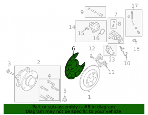 Brake Disc Cover Rear Right Ford Escape MK4 20-24