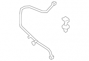 Cooling return pipe, tank-radiator, Porsche Cayenne 19-26 3.0T, 2 parts