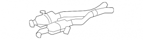 Mercedes X164 GL450 GL500 GL550 Exhaust Line Center