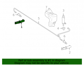 Right headlight washer nozzle for Mercedes S-class W221