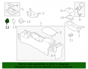 E-PEDAL button Nissan Leaf 18-