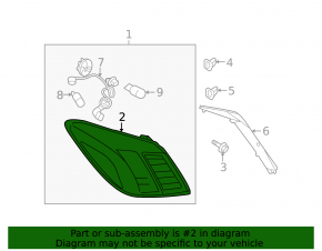 Light outer wing right Nissan Murano z51 09-14 prerest
