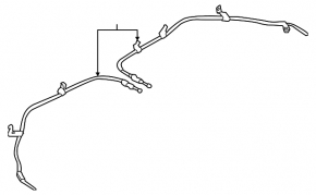 Rear left parking brake cable for Nissan Leaf 11-14