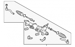 Steering rack Lexus IS250 IS300 IS350 06-13 electric AWD