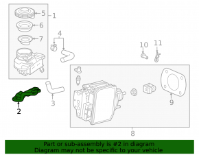 Bracket brake reservoir Honda Clarity 18-21 usa