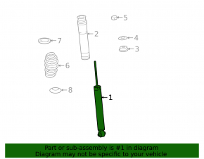 Rear left shock absorber Lexus Hs250h 10-12