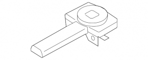 TV mount lower left Audi A6 C7 12-18 VIKA