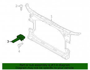 TV mount lower left Audi A6 C7 12-18 VIKA
