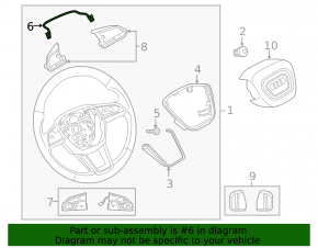 Audi E-Tron 19-23 Steering Wheel Button Wiring