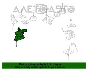 Right engine mount Honda Civic 06-11 1.8 without bracket