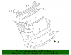 BMW X3 G45 25-26 M50 Rear Bumper Tow Hook Cap