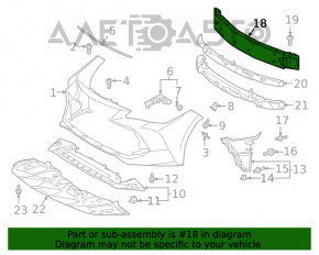 Front bumper reinforcement Toyota Camry v70 18-24 EUR steel