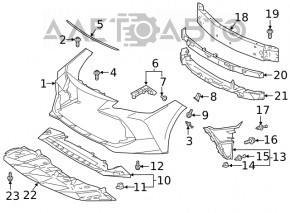 Front bumper reinforcement Toyota Camry v70 18-24 EUR steel