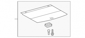 Trunk floor Lexus RX350 RX450h 10-15 gray