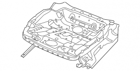 Driver's seat runner, left, VW Beetle 12-16, mechanical, without frame