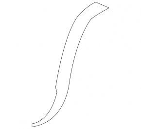 Front right fender arch trim for VW Tiguan 2018, SEL, on the bumper