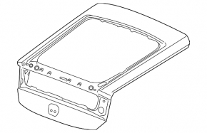 The tailgate of a Honda CRZ 11-16 is bare, the hinge mounting bolt is torn off.