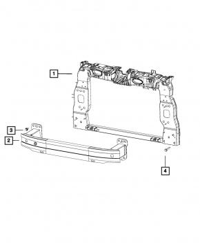 TV panel radiator Fiat 500L 14-