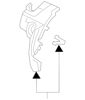 Dashboard cover for start/stop button Honda Insight 19-22 black