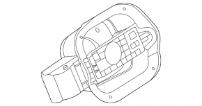 Hyundai Sonata 20-22 Fuel Filler Door Housing