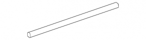 Glass seal inside rear left door GMC Terrain 18-