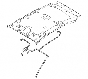 Hyundai Tucson 16-21 headlining without panoramic, gray
