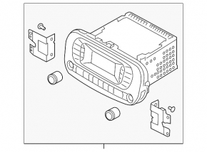 Radio tape recorder Kia Soul 14-18