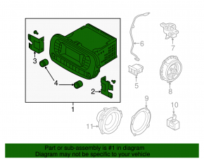 Radio tape recorder Kia Soul 14-18
