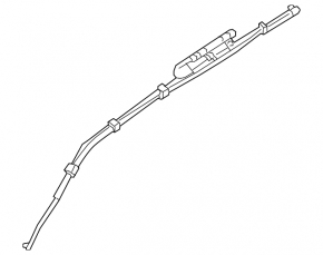 Airbag airbag side curtain left Nissan Rogue 21-23 US built, rusty squib