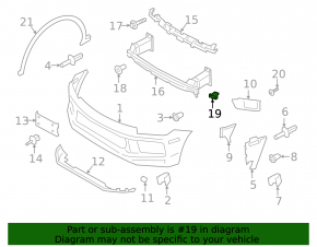 Right front bumper bracket for Porsche Cayenne 19-26