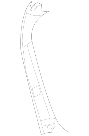Left tailgate pillar trim for Mercedes W164 ML