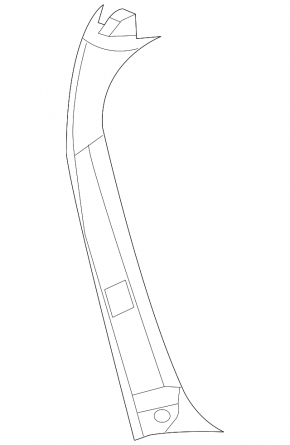 Left tailgate pillar trim for Mercedes W164 ML