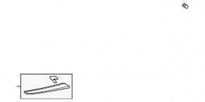 Trunk lid molding left Mazda 6 13-17