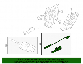 Antenna keyless Ford Ecosport 18-22