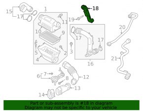 Air duct for intake Ford Explorer 20-24 3.0T